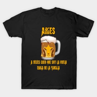 Aries zodiac beers design T-Shirt